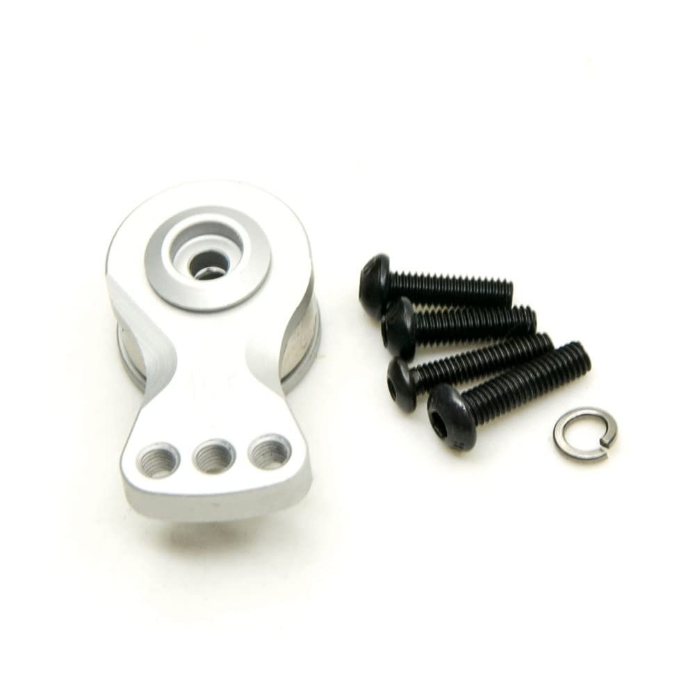 CRUMPS Adjustable Section Strength Servo Protection 25T Teeth Tooth Half Servo Arm Horn for 1/8 1/10 Remote Control Car Boat (Color : M Silver)