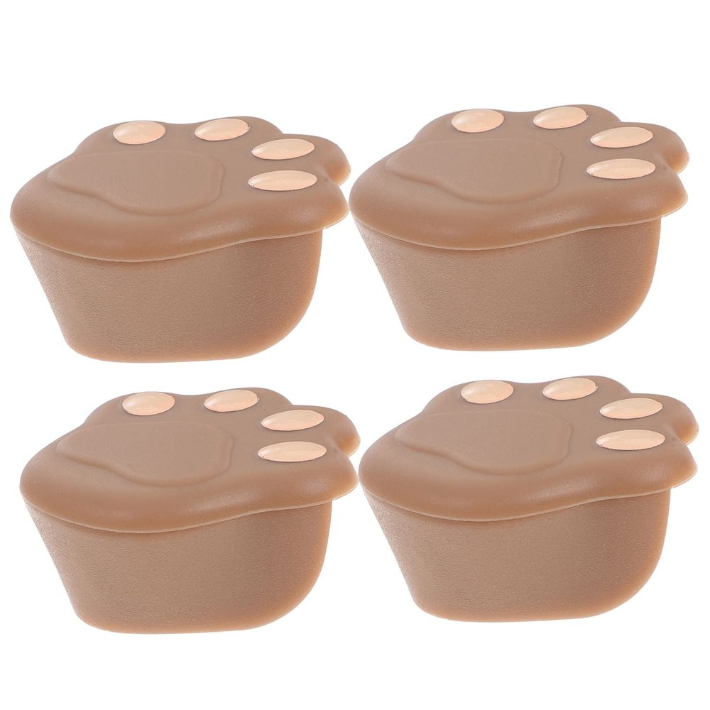 Abaodam 4pcs Childproof Corner Bumpers Silicone for Furniture Desk Table Tv Cabinet Wall Corner Protectors Adhesive Safety for Boys and Girls