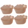 Abaodam 4pcs Childproof Corner Bumpers Silicone for Furniture Desk Table Tv Cabinet Wall Corner Protectors Adhesive Safety for Boys and Girls view 1