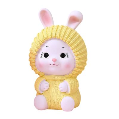 Abaodam Unbreakable Bunny-Shaped Piggy Bank for Boys and Girls Adorable Saving Pot for Birthdays Christmas and Home Decor Design for Holder and Desktop Adornment