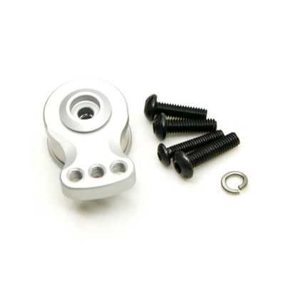 CRUMPS Adjustable Section Strength Servo Protection 25T Teeth Tooth Half Servo Arm Horn for 1/8 1/10 Remote Control Car Boat (Color : S Silver)