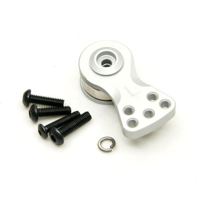 CRUMPS Adjustable Section Strength Servo Protection 25T Teeth Tooth Half Servo Arm Horn for 1/8 1/10 Remote Control Car Boat (Color : L Silver)