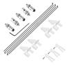 CRUMPS RC Airplane Control Horns 20x11mm+1.2x21mm Clevis+Pushrod Connector Linkage Stopper 1.3mm+1.2x180mm Steel Z Style Pushrods Parts view 1