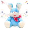 Humor Ted Peek-A-Boo Bunny Toy for Baby, Singing Talking Stuffed Animal with Floppy Ear, Interactive Plush Easter Bunny Repeats What You Say, Rabbit Toys Birthday Gift for Kids Girls Boys(12" Blue) view 1