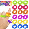 Fidget Toys Sensory Rings for Kids: Quiet Textured Ring 18 Pack - Sensory Toys for Kids with Autism - Calming Corner Bulk Fidgets for Classroom Prize view 1