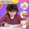 Fidget Toys Sensory Rings for Kids: Quiet Textured Ring 18 Pack - Sensory Toys for Kids with Autism - Calming Corner Bulk Fidgets for Classroom Prize view 3