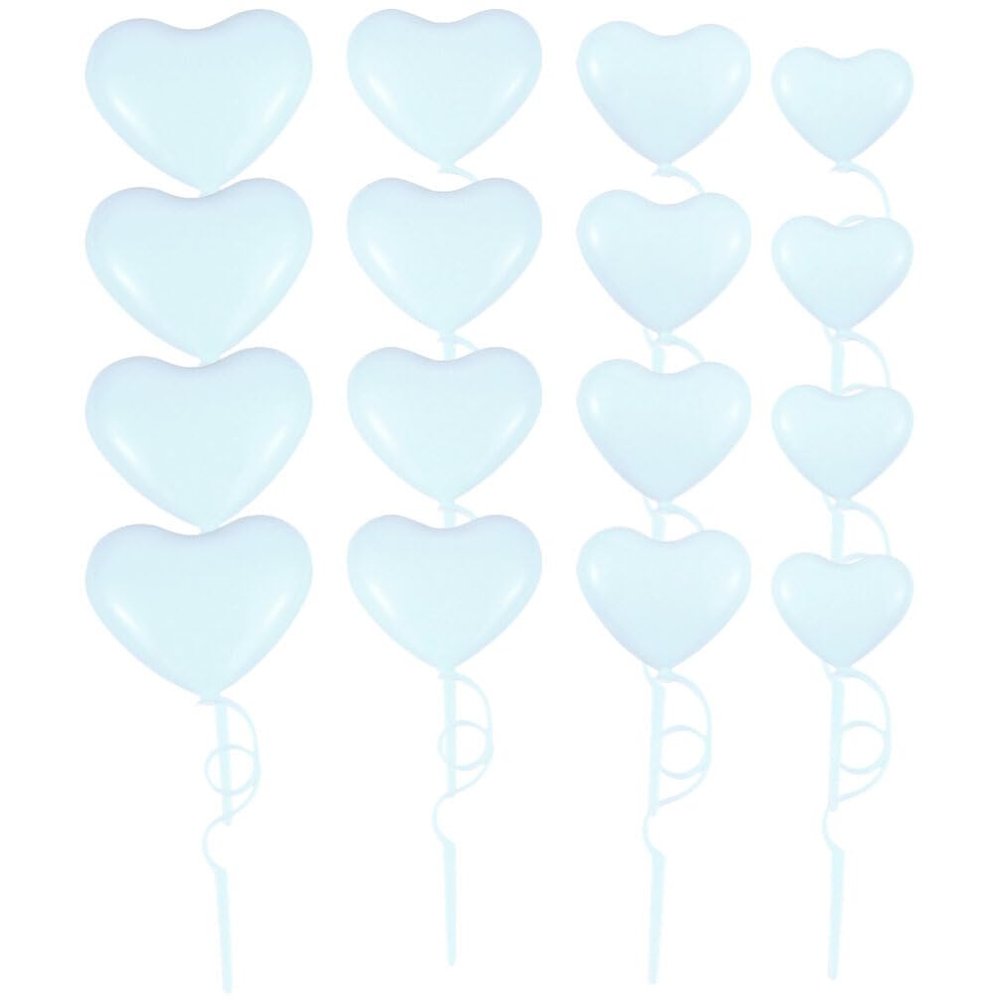 Cabilock 36pcs Heart Shape Cake Picks for Valentine's Day Romantic Cupcake Decorations Festive Party Supplies for Weddings and Celebrations