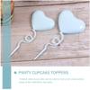 Cabilock 36pcs Heart Shape Cake Picks for Valentine's Day Romantic Cupcake Decorations Festive Party Supplies for Weddings and Celebrations view 3