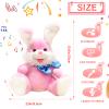 Singing Plush Baby Toys Easter Gifts Musical Toy Bunny Stuffed Animals Peek a Boo Bunny Repeat What You Say Singing W/Floppy Ears Birthday Gift for Toddler Baby Kids, 12" WHT view 4
