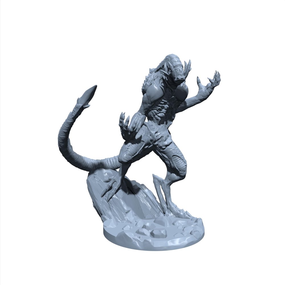 Aetherfiend | Alien | Miniature for Tabletop Games Like D&D and War Gaming Large