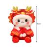 Amagogo Dragon Doll Auspicious Animal Figurine Sculpture Toy Unique Festive Decoration Suitable for Gift Giving Home Decoration Festival Party, 45cm view 3
