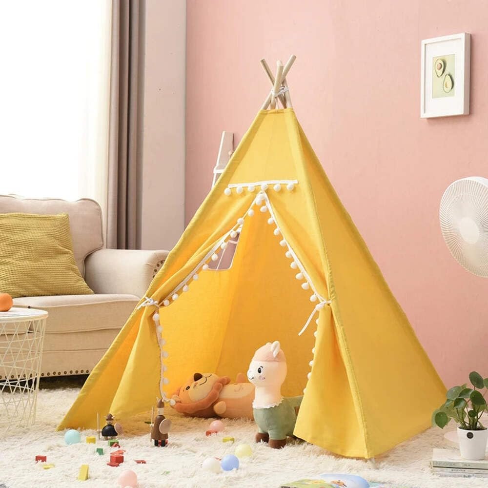 RocketBaby Yellow Teepee Play Tent Yellow Tent