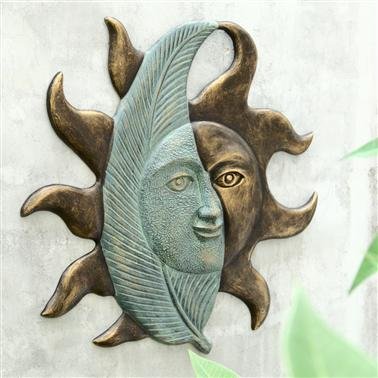 212 Main Leaf and Sunface Wall Hanging