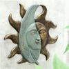 212 Main Leaf and Sunface Wall Hanging view 1