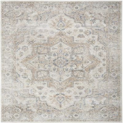 HomeRoots 521788 8 x 10 ft. Silver Oriental Power Loom Washable Rectangle Area Rug