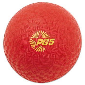 212 Main Playground Ball, 5'' Diameter, Red