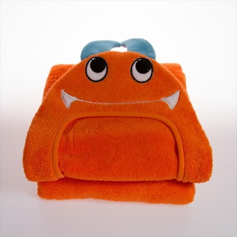 212 Main Toddler Monster Hooded Turkish Towel - Orange, 2 Years-5 Years