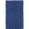 HomeRoots 509005 6 x 9 ft. Deep Blue Shag Hand Tufted Handmade Stain Resistant Rectangle Area Rug view 1