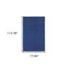 HomeRoots 509005 6 x 9 ft. Deep Blue Shag Hand Tufted Handmade Stain Resistant Rectangle Area Rug view 3