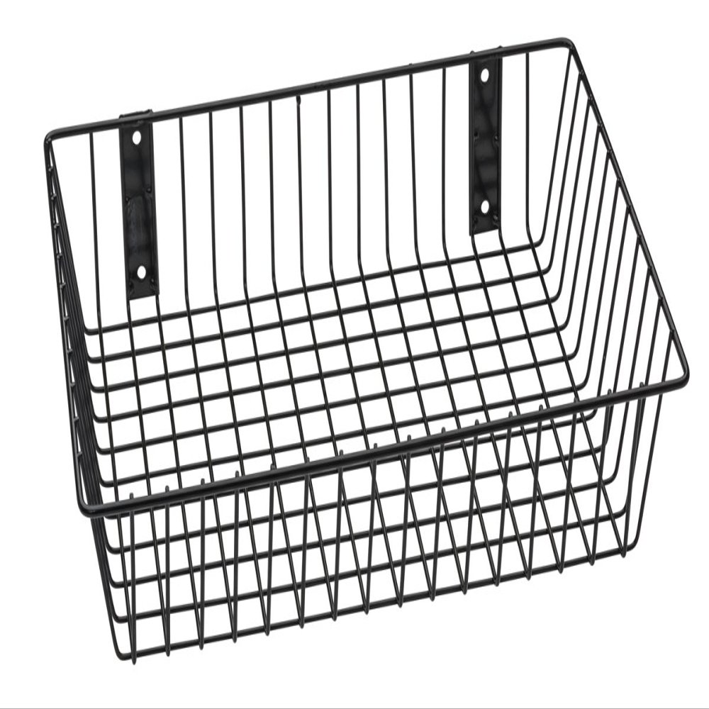 212 Main Universal Wire Basket, Black - 18 x 12 x 4 inch