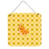 212 Main Sliced Oranges on Basketweave Wall or Door Hanging Print view 1