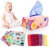 Baby Tissue Box - Montessori Toys for 6-12 Months, 1 Year Old - Soft Stuffed High Contrast Crinkle Infant Sensory Toy, Boys&Girls Toddler Early Learning Baby Gifts view 1