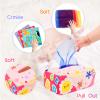 Baby Tissue Box - Montessori Toys for 6-12 Months, 1 Year Old - Soft Stuffed High Contrast Crinkle Infant Sensory Toy, Boys&Girls Toddler Early Learning Baby Gifts view 2