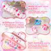 Tondiamo 48 Pcs Kids Jewelry for Little Girl, Unicorn Ring Bracelets Wooden Beaded Bracelets and Colorful Silicone Toy Rings Princess Pretend Play Unicorn Birthday Gifts for Girls 4-6 view 3