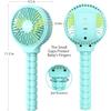 WEGA Stroller Fan Rechargeable Portable Fan Battery Operated Car Seat Baby,3 Speeds Clip on USB Personal Fan for Crib Treadmill HomeOffice and Travel (Blue) view 2