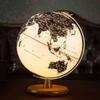 Globe Classic Newest Version Black And White Earth Globe With Wooden Base Glowing Led Geo Globe Rotating Gift For Kids 12.5" Diameter Globe for Decor view 2