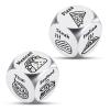 2 Pcs Food Dice for Him & Her - Valentines Gifts for Her Him, Food Decision Dice, Perfect for Boyfriend, Girlfriend Santa Swap Exchange Christmas Game Dice for Womne Men Birthday Dinner Decision Gifts view 1