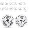 2 Pcs Food Dice for Him & Her - Valentines Gifts for Her Him, Food Decision Dice, Perfect for Boyfriend, Girlfriend Santa Swap Exchange Christmas Game Dice for Womne Men Birthday Dinner Decision Gifts view 2