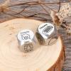 2 Pcs Dice 10 Year Anniversary Date Night Gifts for Him Her Women Men Stocking Stuffers for Adult Women Birthday Gifts for Boyfriend Girlfriend Friend Steel Gifts Valentines Gifts for Her Him view 3
