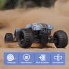 AllinRC 2.8" Preglued 1/10 Stadium Truck Wheels and Tires 12mm Hex for Traxxas Rustler Stampede 4x4 2WD Redcat Volcano Epx S30 Blackout Xte 4PCS view 3