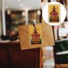 HOLIDYOYO Chinese Blessing Amulet Card Traditional Feng Shui Taisui Amulet Auspicious Protection Card for Home Office and Personal Use Vintage Design Lightweight view 4