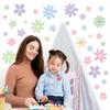 12 Sheets Daisy Wall Decals Boho Flower Wall Stickers Cute Kids Girls Room Decor Peel and Stick Floral Decals Toddler Nursery Playroom Living Room Bedroom Classroom Retro Hippie Decor Pastel Style view 4