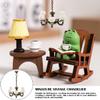 YOLUFER 1:12 Dollhouse Ceiling Lamp Model, Miniature Chandelier Lamp, Mini Ceiling Lamp for Dollhouse (Bronze) view 4