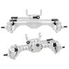 2pcs Aluminum Front Axles, 4 Wheel Steer, CNC Complete Axle Set for 1/10 RC Crawler Car Axial SCX10 II RGT 86100 Redcat GEN8 Element Enduro CC01 (2pcs Silver 1/10 Front Axles) view 2