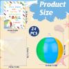 48 PCS End of Year Gifts for Students Summer Beach Balls Bulk Hawaiian Luau Party Decorations with 24 Pcs Gift Cards End of Year Student Gifts from Teacher view 2