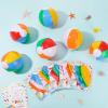 48 PCS End of Year Gifts for Students Summer Beach Balls Bulk Hawaiian Luau Party Decorations with 24 Pcs Gift Cards End of Year Student Gifts from Teacher view 3