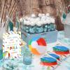 48 PCS End of Year Gifts for Students Summer Beach Balls Bulk Hawaiian Luau Party Decorations with 24 Pcs Gift Cards End of Year Student Gifts from Teacher view 4