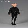 YSBRING 1/12 Scale Clothes Figure Doll Accessories Aviator Jacket for 6 inch Action Figure Black view 3