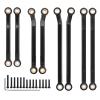AllinRC High Clearance Aluminum Chassis Links  6061-T6 CNC Linkage Set for TRX4M Defender Bronco 1/18 RC Crawler Upgrades (Black) view 1