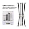 AllinRC High Clearance Aluminum Chassis Links  6061-T6 CNC Linkage Set for TRX4M Defender Bronco 1/18 RC Crawler Upgrades (Black) view 2