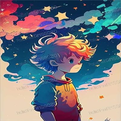 Cartoon 500 Piece Wooden Puzzles for Adults & Kids- Starry Sky Boy - Leisure Toys for All - Best Gift for Birthday Party - Stress-Free Starter Puzzle for Beginners