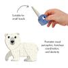 Janod - Magnti'Book Polar Animals - Magnetic Educational Game 30 Magnets + 10 Models - Children's Toy Made of Cardboard - Develops Fine Motor Skills and Imagination - Suitable for Ages 3 and Above view 4