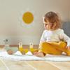 Janod - J04051 - 3 Sweet Cocoon Pulling Ducks - Develops Motor Skills - FSC Wood Toy and Water Paint - From 12 Months, Green/Yellow view 4