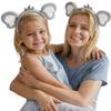 2-Pack Koala Ear Headbands for Kids - Soft Plush Animal Costume Headbands for Jungle Safari Party, Halloween & Dress Up - Photo Booth Props and Party Favors view 2