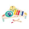 Janod - Gioia Wooden Musical Table - 3 Children's Musical Instruments - Imitation Toy and Musical Stimulus - Water Painting - from 12 Months, J07655 view 1