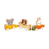 Janod - Pets Wooden Animal Car Train Push and Go Playset - Toddler Playtime - Magnetic Interchangeable Cars - Encourages Imaginative Play - Adorable Animal Characters, Safe Quality Materials view 2